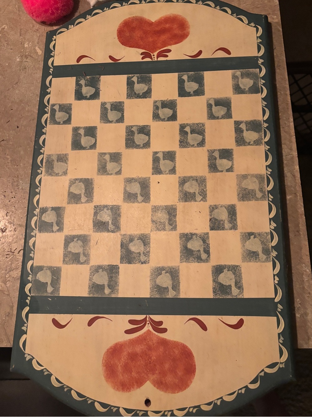 Vintage country folk checkerboard